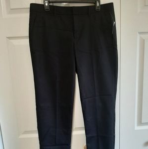 NWT GAP Black Slim Crop Pants Sz 12 Tall 12T